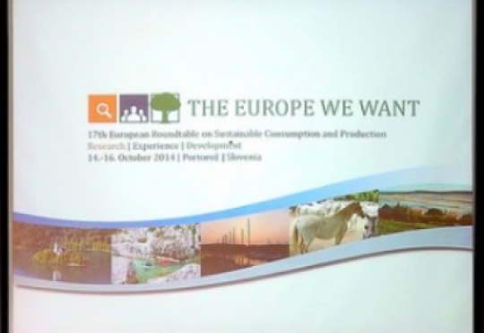 15 octombrie 2014 - Conferinta Regionala a Mesei Rotunde Europene privind Consumul si Productia Durabila