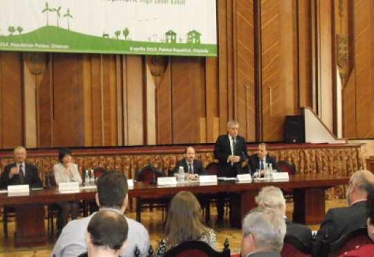 08 aprilie 2014 - Dezvoltarea durabila verde a Republicii Moldova - Eveniment de nivel inalt